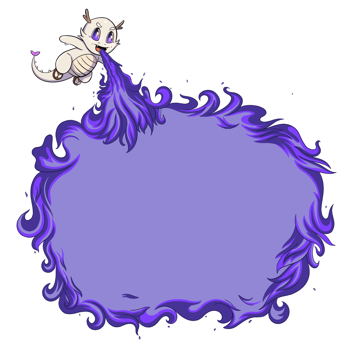 Dragon spitting fire